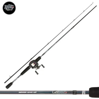 Combo de lançamento de isca ABU GARCIA GEN IKE perfil baixo canhoto 662M 10-30G - Imagem 1 de 4