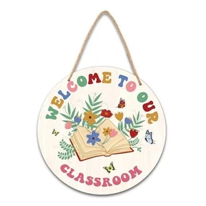 Welcome Sign for Classroom, Welcome to Our Classroom Door Hanger, Back to - Picture 1 of 8