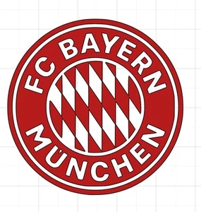 "Calcomanía de vinilo troquelado de fútbol Bayern Munich Munich 5"", calcomanía adhesiva para parachoques ventana" - Imagen 1 de 3