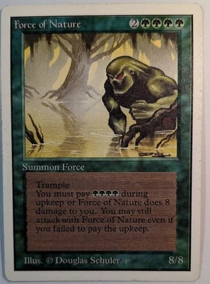 FORCE OF NATURE rare 1993 Unlimited Edition Magic the Gathering-LP - Image 1 of 2