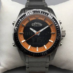 Reloj de Golf Callaway Hombre 43mm Acero Inoxidable Analógico Digital Temporizador Batería Nueva - Imagen 1 de 13