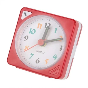 (Rot) Mini Reise Tischwecker Mit Quarz LED Licht Und Schlummerfunktion - Bild 1 von 12