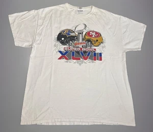 Maglietta Super Bowl XLVII San Francisco 49ers Baltimore Ravens NFL Football XL - Foto 1 di 7