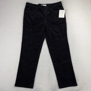 Croft & Barrow Secretly schlankmachende Cordjeans 16S 35x28 Baucheinsatz schwarz neu mit Etikett - Bild 1 von 10