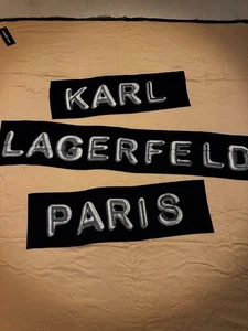 Karl Lagerfeld Printed Women Scarf Square Shawl Silk & Modal - Picture 1 of 4