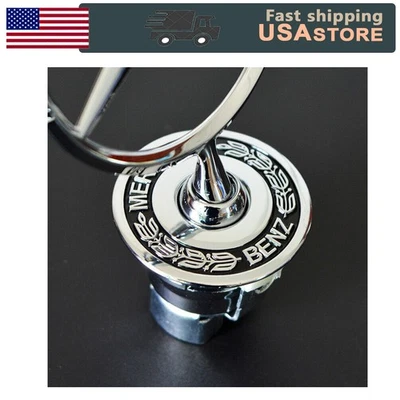 Fit For Mercedes-Benz S500 S550 S600 Classic Laurel Wreath Star Front Hood Badge - Image 1 of 4