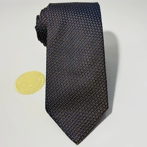 "Corbata delgada/delgada tejida con textura marrón y azul oscuro Suitsupply 59x3"" nueva sin etiquetas" - Imagen 1 de 13