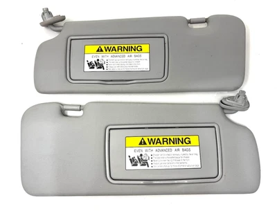 Juego de parasol Honda CR-V CRV 2007-2011 conductor pasajero vinilo gris OEM Foto 1 de 4