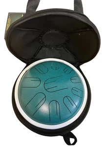 Lidguni Steel Tongue Drum Electroacoustic 10" 10 Notes Malachite Green - Picture 1 of 5