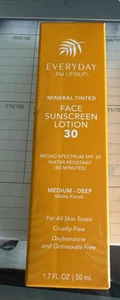 Everyday Unsun Mineral Tinted Face Sunscreen Lotion SPF 30 Medium Deep exp 12\24 - Picture 1 of 2