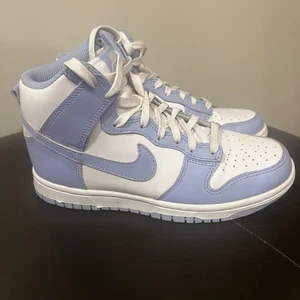 Size 5.5 - Nike Dunk High Aluminum W Blue - Picture 1 of 11