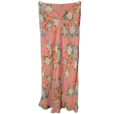 Jones New York Petite 女式 Y2K 真丝花卉 Coquette 童话褶皱中裙 4P — 第 1/4 张图片