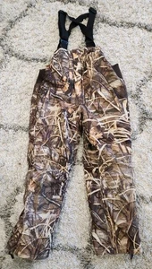 Drake Waterfowl Systems Bibs Youth Size 12 Advantage Max 4 Camo Insulated  - Picture 1 of 8