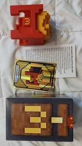 MCDONALD’S MINECRAFT HAPPY FOOD CAJA ABIERTA, JUGUETE, CASCO PARA FREÍR Y TARJETA DE CÓDIGO SIN USAR - Imagen 1 de 8