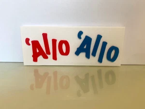 'Allo 'Allo! Logo 1982 Sitcom 9 Seasons Rene Artois Cafe France World War II Air - Picture 1 of 1