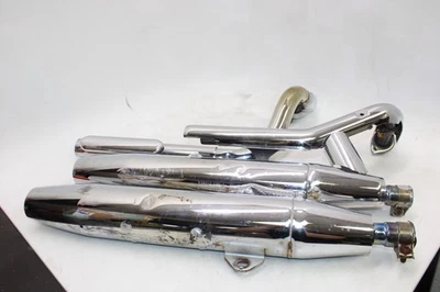 98-05 YAMAHA V STAR 650 XVS650A CLASSIC OEM ПОЛНАЯ ВЫХЛОПНАЯ СИСТЕМА ГЛУШИТЕЛИ - Изображение 1 из 4