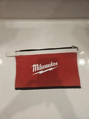 Milwaukee Tool 48-22-8180 Tool Pouch, Black, Red, Canvas, 1 Pockets - Image 1 of 4
