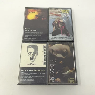 Classic Rock 60's - 80's Doors Ratt Twisted Sister Mike Mechanics 4 Cassette Lot - Image 1 of 4