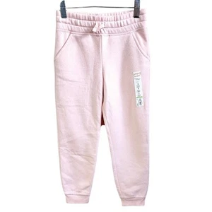 Jumping Beans Girls 7 Fleece Jogger Sweatpants Pastel Pink Comfy Cozy Lounge New - Picture 1 of 6