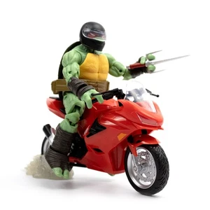 Action Figure: Teenage Mutant Ninja Turtles BST AXN: RAFFAELLO with Motorcycle [ - Bild 1 von 3