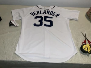 Neu mit Etikett Authentic Justin Verlander Detroit Tigers Majestic Trikot weiß genäht Herren 52 - Bild 1 von 8