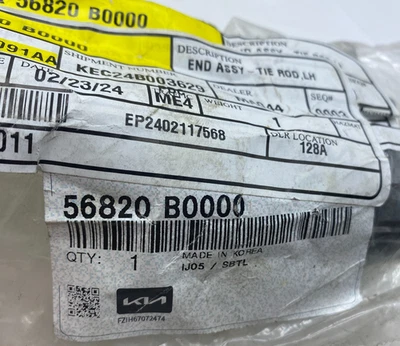 Kia Genuine Parts  56820-B0000 Outer Tie Rod 56820-B0000 - Image 1 of 4