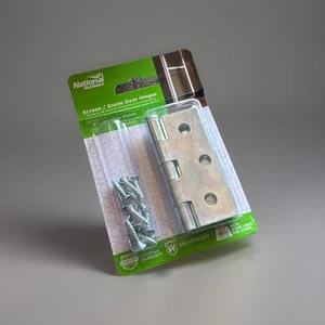 🔴(QTY 5) National Hardware N115-519 Bildschirm/Sturm Türscharnier 3 L x 2-1/2 W Zoll!!️ - Bild 1 von 3