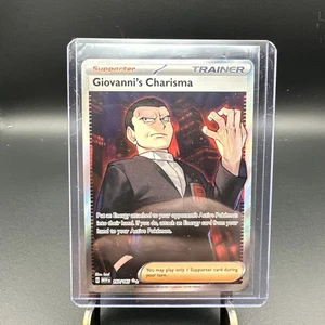 Giovanni's Charisma 197/165 Full Art SR Pokemon TCG 151 Englisch Sleeved - Bild 1 von 2