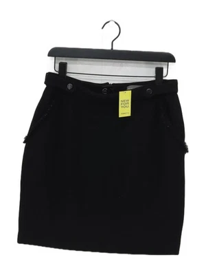 Mint Velvet Women's Mini Skirt UK 12 Black Wool - Image 1 of 4