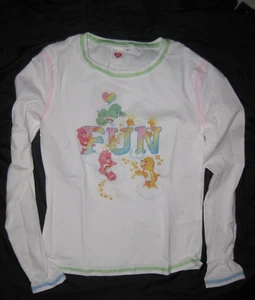 Shein x Care Bears girls 12yrs fun graphic long sleeve tee white nwt tween - Picture 1 of 1