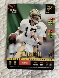1995 Jim Everett DONRUSS RED ZONE CARD New Orleans Saints - Picture 1 of 2