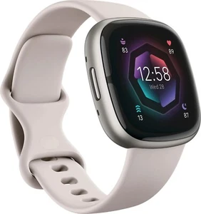 Google Fitbit Sense 2 Fitness Health Tracker Platinum FB521SRWT-US - Imagen 1 de 1