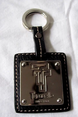 NUEVO Llavero Llavero Logo TIGNANELLO Cuero Negro Llavero Foto 1 de 2
