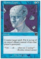 4x Memory Lapse Near Mint English Magic the Gathering Classic 6th Edition x4