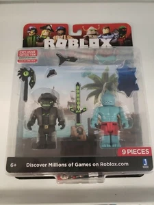 Roblox Pirate's Tale Shark People Figures 9 Pc Set & Exclusive Virtual Item Code - Picture 1 of 2