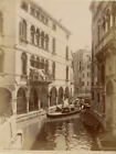 Venezia, Rio Di San Canciano Vintage Albumen Print Tirage Albuminé  21X27