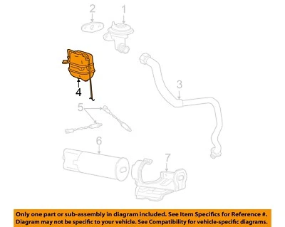 Componentes de emisión Ford OEM 95-07 E-150 Club Wagon - depósito de vacío 4C3Z9E453AA Foto 1 de 2