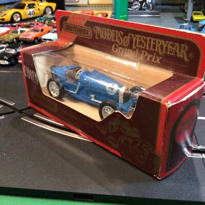 Matchbox Models of Yesteryear Blue Y-11 1932 Bugatti Type 51 DieCast  - Image 1 of 4