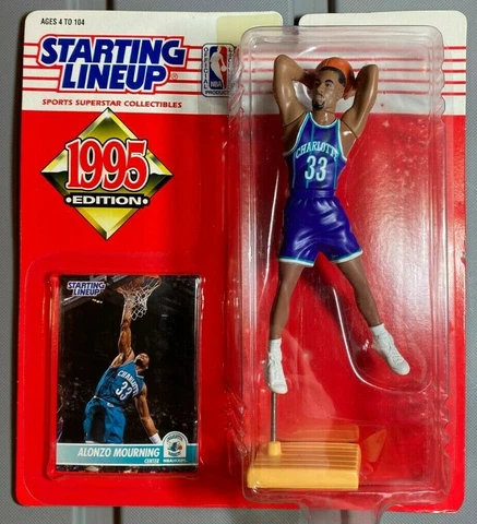 ALONZO MOURNING Charlotte Hornets Kenner Starting Lineup SLU 1995 Figure Cover