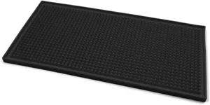 Heat Resistant Mat for Hot Styling Tools, Large Silicone Flat Iron Black - Picture 1 of 7