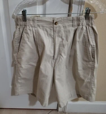 Pantalones cortos chinos plisados Bill Blass vintage para hombre talla 32 caqui nuevos con etiquetas Foto 1 de 4