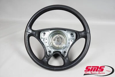 Volante de couro preto 99-04 Mercedes R129 R170 SL500 SLK320 SL600 fabricante de equipamento original - Imagem 1 de 4