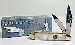BRAND NEW! Kentucky Cutlery - EAGLE EDGE - Pocket Knife, Peanut TWO Blade, 2.75" - Picture 1 of 28