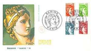 Briefumschlag FDC FRANKREICH SABINE 1978 PARIS n12 - Bild 1 von 1