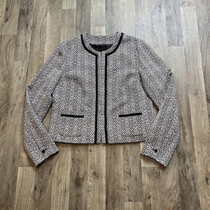 Giacca blazer geometrica Banana Republic Factory taglia 10 - Foto 1 di 7