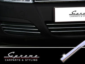 für OPEL Astra H 04-07 - 3M Chrom Zierleisten für unteren Kühlergrill ohne NSW - Bild 1 von 3