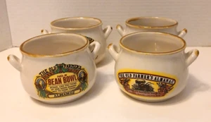 Set Of 4 Old Farmer's Almanac Bean Bowls - Picture 1 of 3