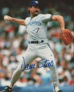 DAVE STIEB TORONTO BLUE JAYS ACTION SIGNED AUTOGRAPHED 8X10 PHOTO W/ COA - Picture 1 of 1