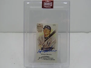 HIDEKI MATSUI 2023 TOPPS ARCHIVOS ¡AUTÓGRAFO RECUBIERTO! #1/1! NY YANKEES! - Imagen 1 de 2
