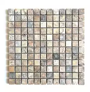 Antique Onyx 1"x1" Tumbled Aged Mosaic Backsplash Wall Floor Tile - Picture 1 of 3